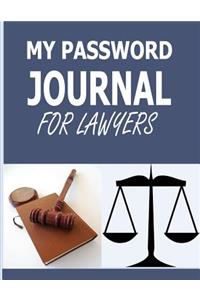My Password Journal For Lawyers