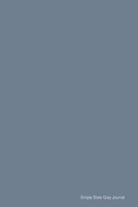 Simple Slate Gray Journal