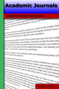 Academic Journals: Questions and Answers