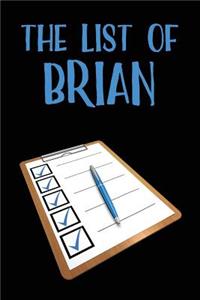 The List of Brian