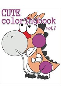 1: Cute Coloring Book: Stress Relieving Coloring Book