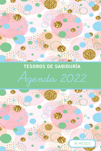 Tesoros de Sabiduría - 2022 Planificador Burbujas Y Oro - Verde