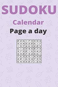 sudoku calendar page a day