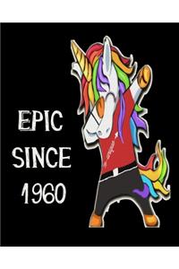 Epic Since 1960: Dabbing Unicorn Boy Man 2020 Monthly Planner Dated Journal 8" x 10" 110 pages