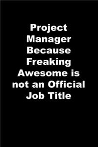 Project Manager Because Freaking Awesome is not an Official Job Title