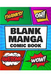 Blank Manga Comic Book