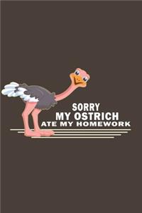 Sorry My Ostrich Ate My Homework