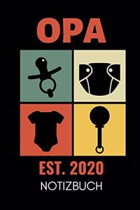 Opa Est. 2020 Notizbuch