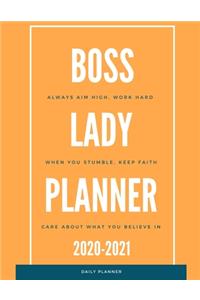 2020 2021 15 Months Boss Lady Daily Planner