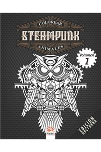 Colorear Steampunk animales - Volumen 1 - edición nocturna