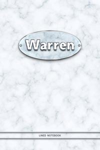 Warren - Lined Notebook