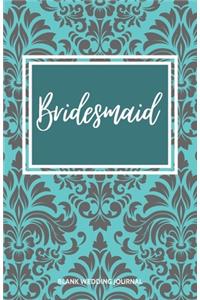 Bridesmaid Small Size Blank Journal-Wedding Planner&To-Do List-5.5