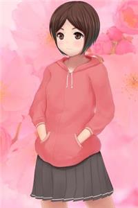 Cute Japanese Anime Girl in Sweatshirt Journal
