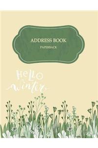 Address book paperback