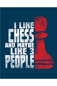 Chess Fan Gift - College Ruled Composition Notebook
