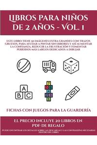 Fichas con juegos para la guardería (Libros para niños de 2 años - Vol. 1)