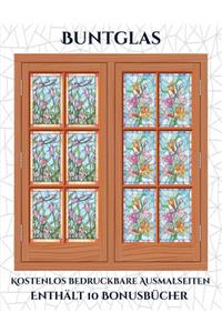 Kostenlos bedruckbare Ausmalseiten (Buntglas)