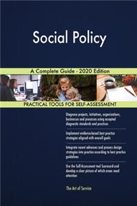 Social Policy A Complete Guide - 2020 Edition