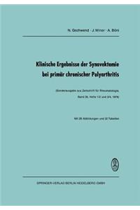 Klinische Ergebnisse Der Synovektomie Bei Primär Chronischer Polyarthritis