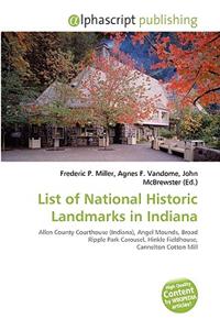 List of National Historic Landmarks in Indiana