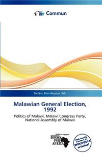Malawian General Election, 1992