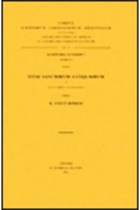 Vitae sanctorum antiquiorum, I. Acta Yared et Pantalewon