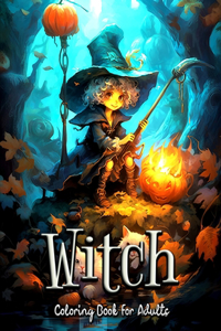 Witch Coloring Book for Adults