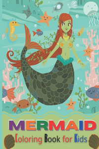 Mermaid Coloring Book for Kids