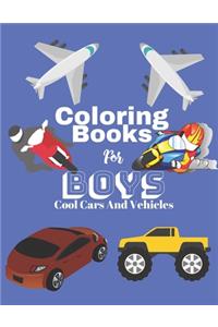 Coloring Books For Boys Cool Cars And Vehicles