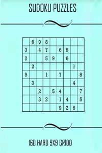 SUDOKU PUZZLES , 160 Hard 9 x 9 Girdd