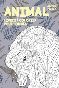 Livres à colorier pour hommes - Niveau facile - Animal