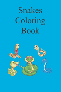Snakes Coloring Book