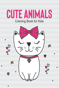 Cute Animals Coloring Book For Kids