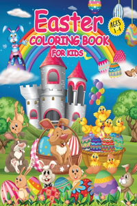Easter Coloring Book for Kids Ages 1-4
