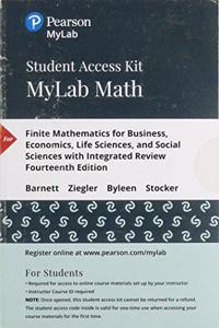 Mylab Math with Pearson Etext -- 24-Month Standalone Access Card -- For Finite Mathematics for Business, Economics, Life Sciences, and Social Sciences, with Integrated Review