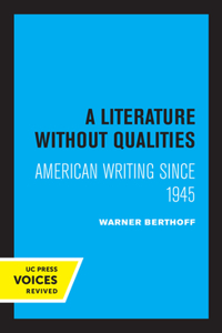 Literature Without Qualities