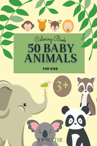 50 Baby Animals Coloring Book