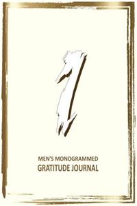 I Men's Monogrammed Gratitude Journal