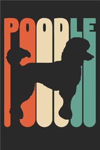 Vintage Poodle Notebook - Gift for Poodle Lovers - Poodle Journal