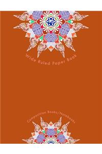 Wide Ruled Paper Book