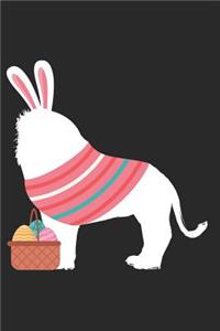 Easter Notebook - Easter Lion Journal - Easter Gift for Animal Lover - Lion Diary