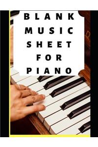 Blank Music Sheet For Piano
