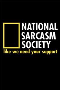 National Sarcasm Society Like We Need Your Support