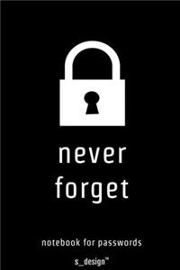 Notebook for Passwords