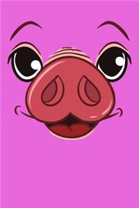 Pig Face Lined Notebook