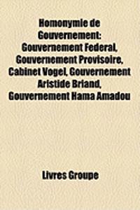 Homonymie de Gouvernement