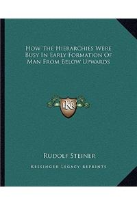 How the Hierarchies Were Busy in Early Formation of Man from Below Upwards