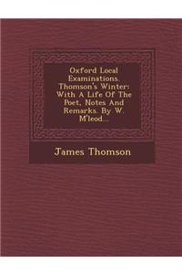 Oxford Local Examinations. Thomson's Winter
