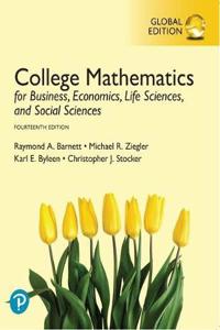 College Mathematics for Business, Economics, Life Sciences, and Social Sciences, Global Edition + MyLab Mathematics with Pearson eText (Package)