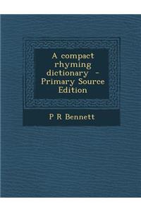 A Compact Rhyming Dictionary